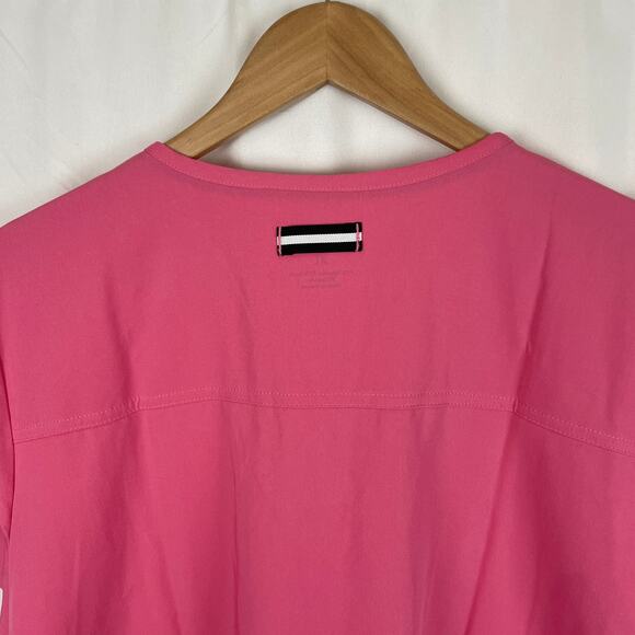 Koi Next Gen Hustle and Heart Rose Pink Scrub Top Short Sleeve 1019-054 Size XL - Picture 8 of 9
